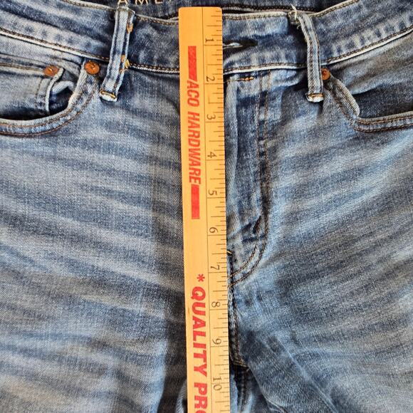 American Eagle Airflex+ Slim Straight Leg Stretch Denim Jeans Mens 30x30 - Picture 13 of 15